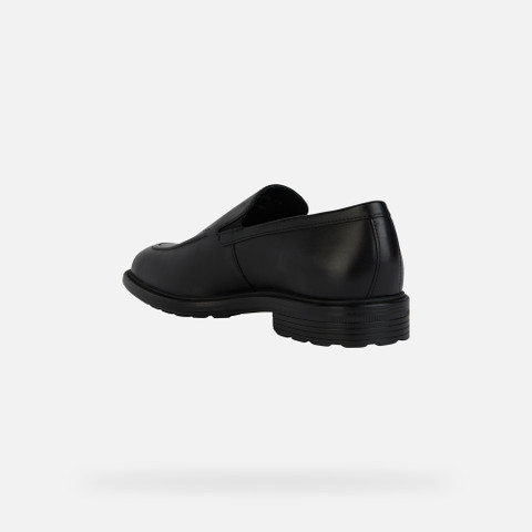 leather loafers WALK PLEASURE MAN Black - image number 3 | GEOX
