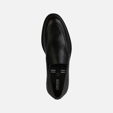 leather loafers WALK PLEASURE MAN Black - image number 5 | GEOX