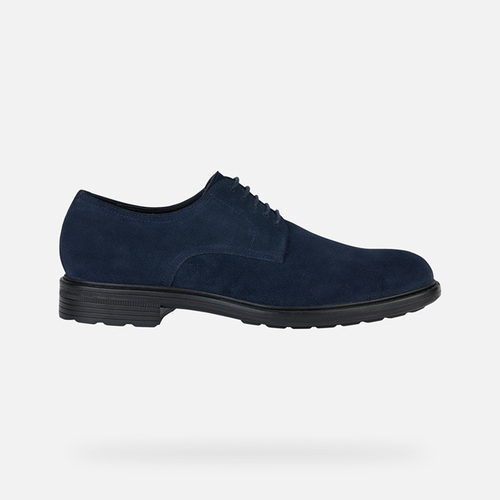 Sapatos com atacadores WALK PLEASURE HOMEM Azul marinho | GEOX