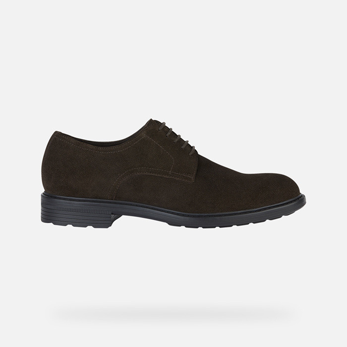 Lace-up shoes WALK PLEASURE MAN Dark Brown | GEOX