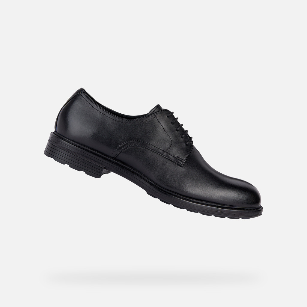 Geox Scarpe Basse Donna WALK PLEASURE D36TGE - Pelle Nera, Modello Comodo E Traspirante