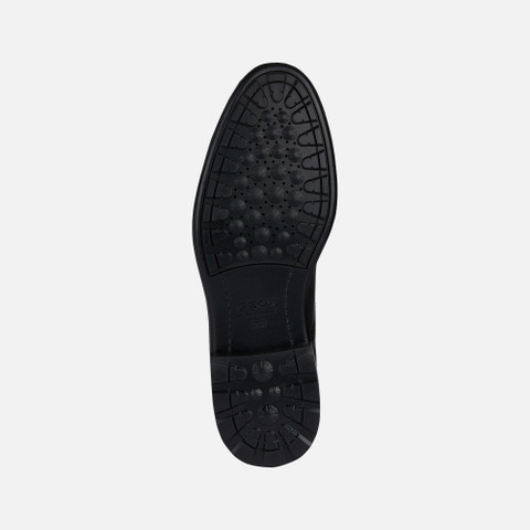 Geox® WALK PLEASURE: Men's black Leather Shoes | Geox® SS