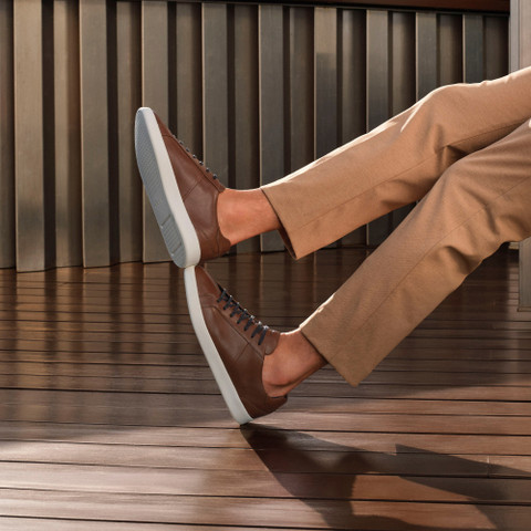 Low Top Sneakers REGIO MAN Light Brown - image number 7 | GEOX