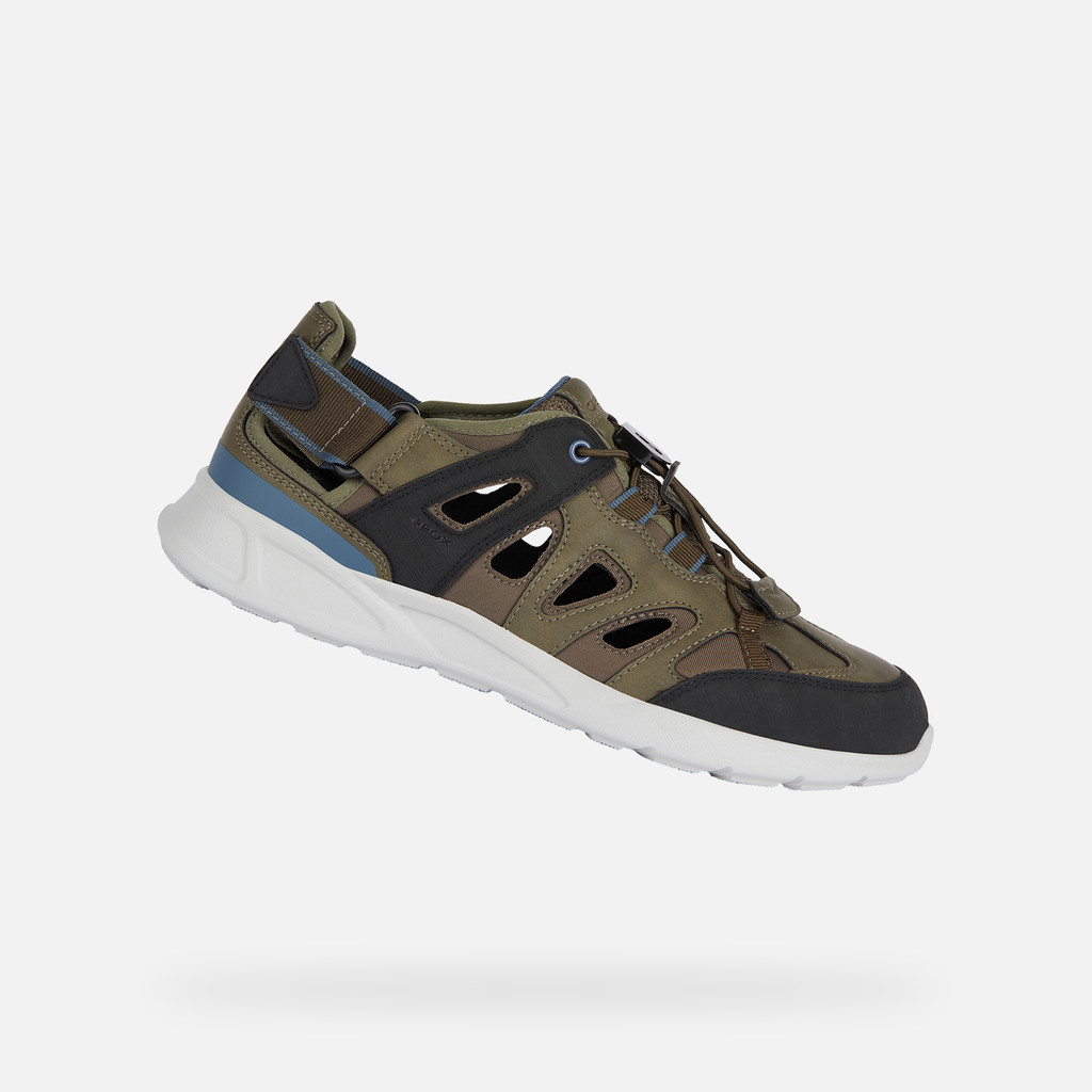 closed toe sandals SANZIO MAN Military - image number 0 | GEOX