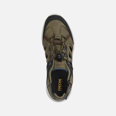 closed toe sandals SANZIO MAN Military - image number 5 | GEOX
