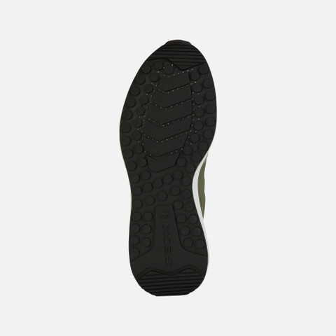Geox® VOLPIANO: Men's sage Low Top Sneakers | Geox®
