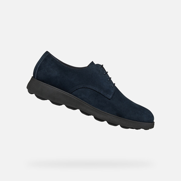 Sapatos de camurça SPHERICA EC10 HOMEM Azul marinho | GEOX