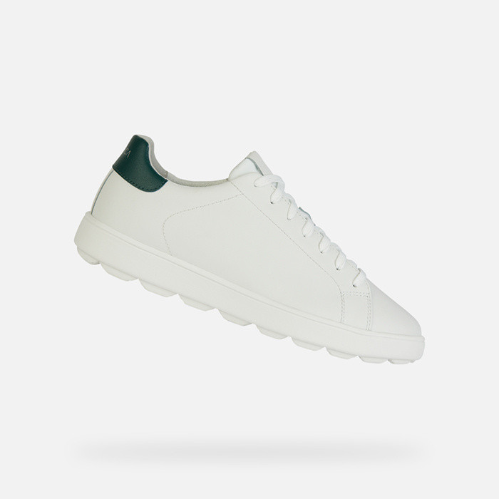 Low top sneakers SPHERICA ECUB-1 MAN White/Dark green | GEOX