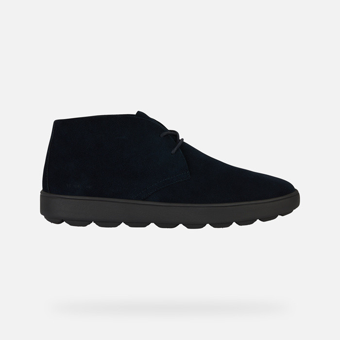 Sapatos de camurça SPHERICA ECUB-1 HOMEM Azul marinho | GEOX