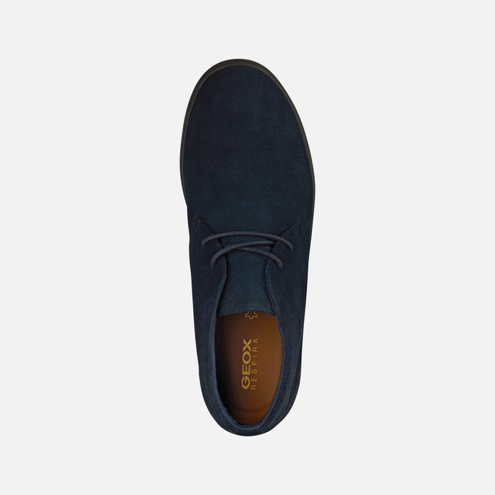 Geox blue 2024 suede shoes