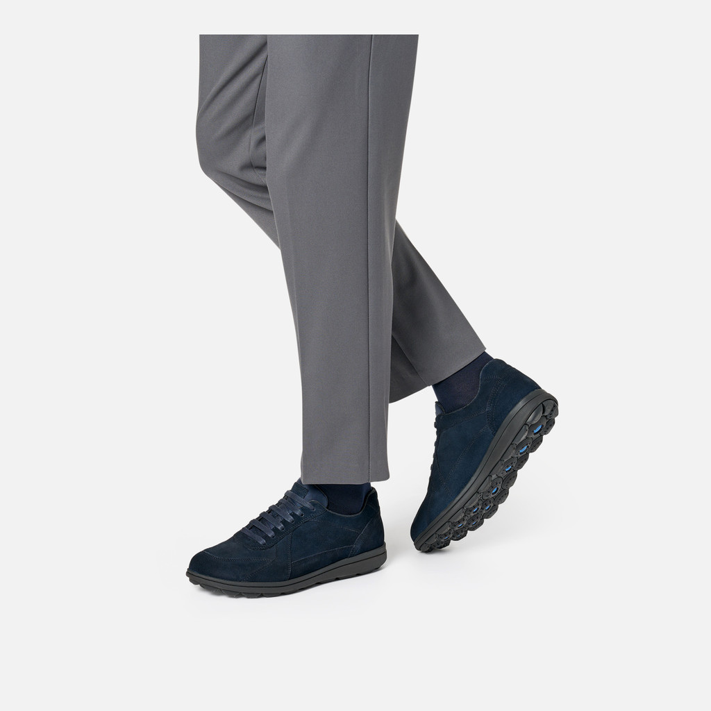 Suede shoes SPHERICA EC12 MAN Navy - image number 2 | GEOX