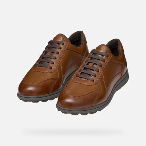 leather shoes SPHERICA EC12 MAN Cognac - image number 9 | GEOX