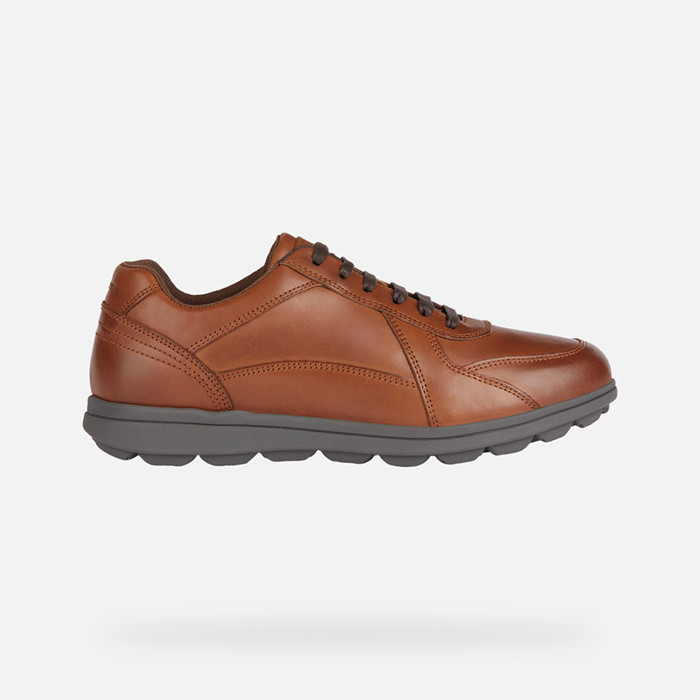 Chaussures en cuir SPHERICA EC12 HOMME Brun cognac | GEOX