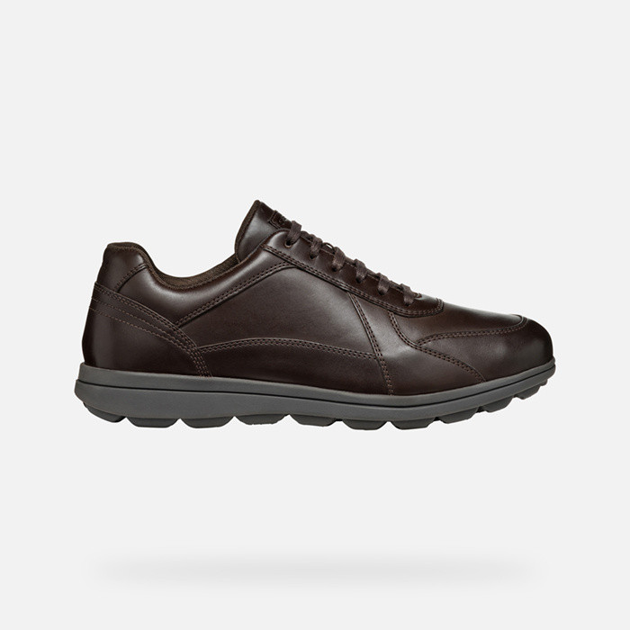 Chaussures en cuir SPHERICA EC12 HOMME Brun foncé | GEOX