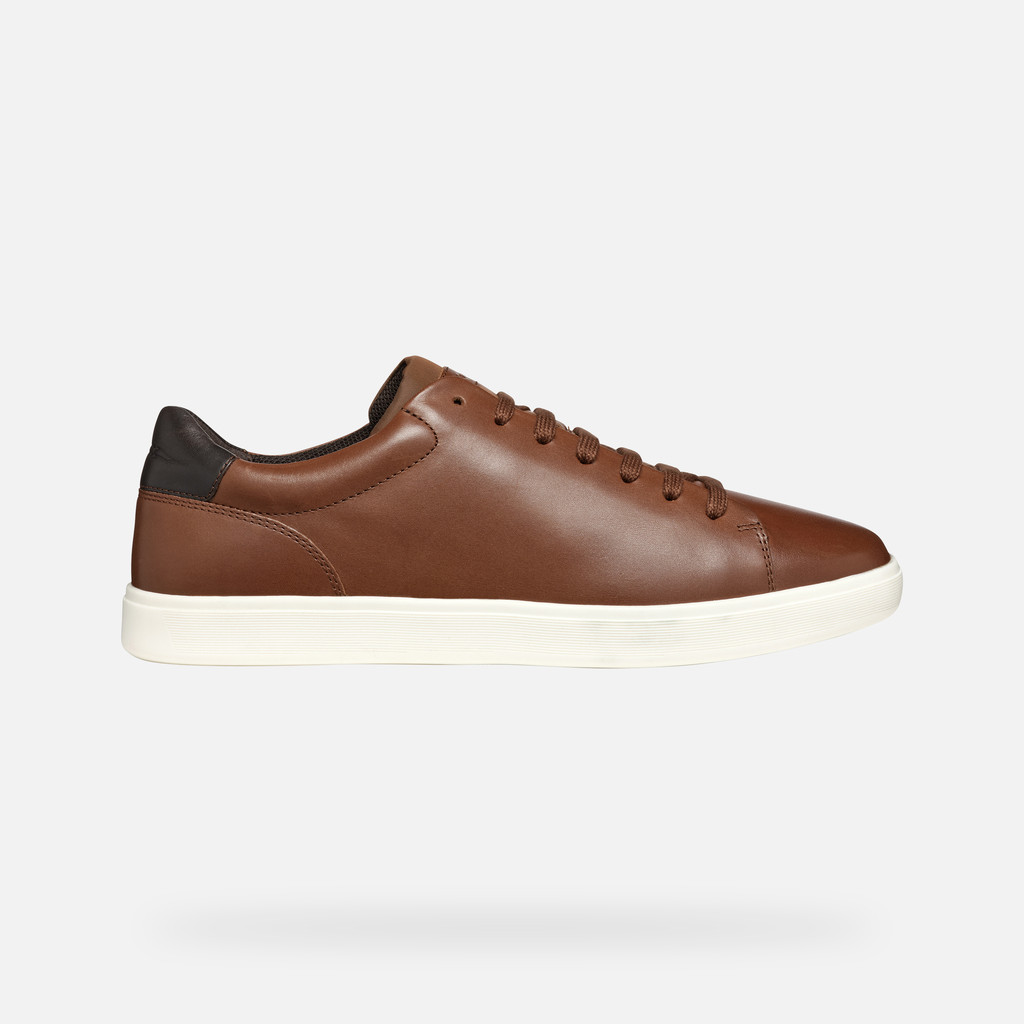 Geox® AVOLA MAN: Light Brown Low Top Sneakers | Geox