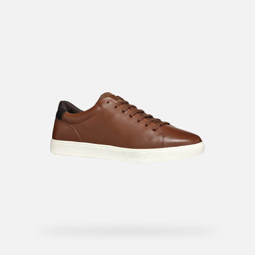 Geox® AVOLA MAN: Light Brown Low Top Sneakers | Geox