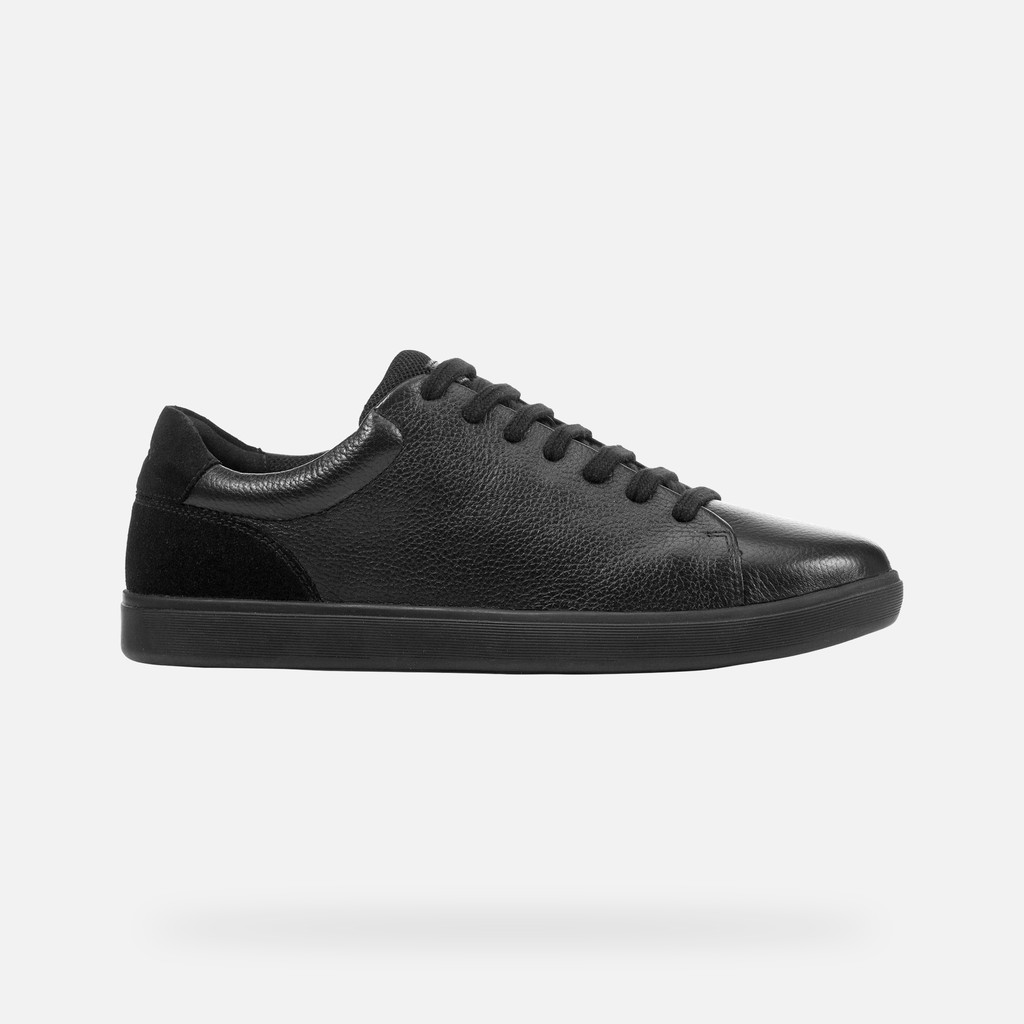 Geox® AVOLA: Men's black Low Top Sneakers | Geox®