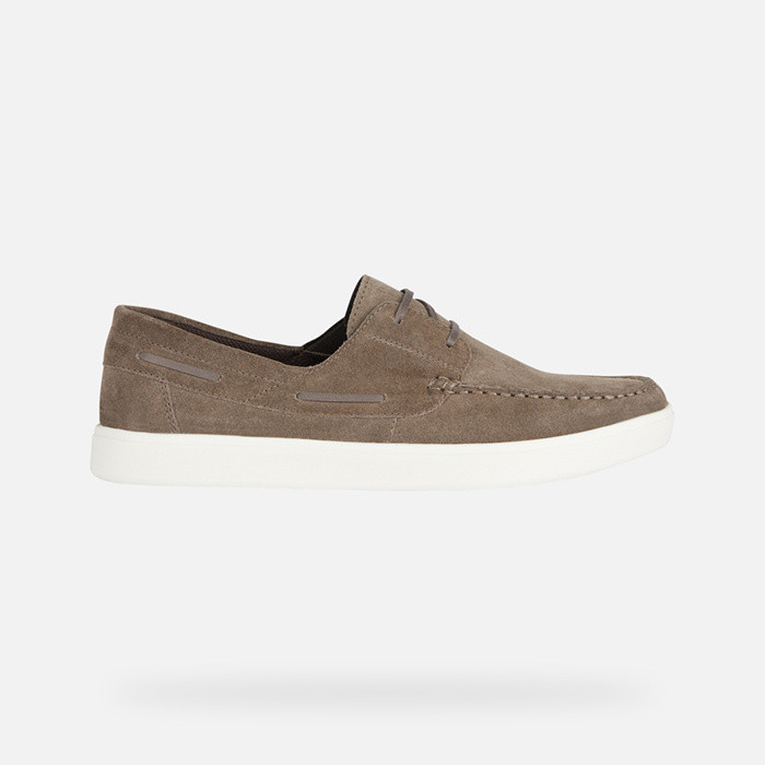 Suede loafers AVOLA MAN Dove grey | GEOX