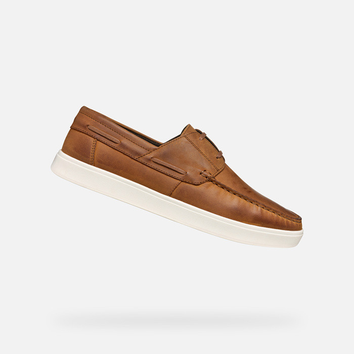 Boat loafers AVOLA MAN Brown cotto | GEOX