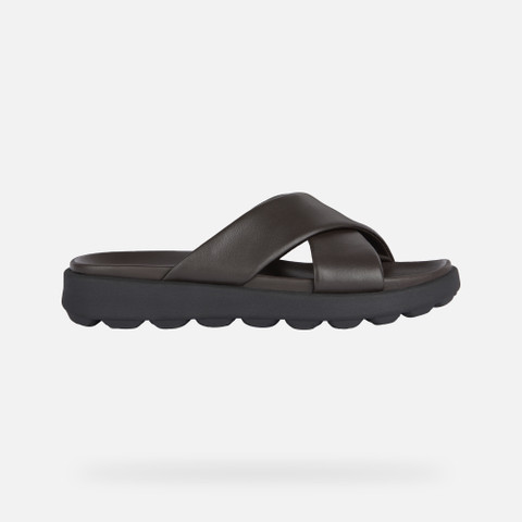 slides shoes SPHERICA EC6 MAN Dark Brown - image number 1 | GEOX