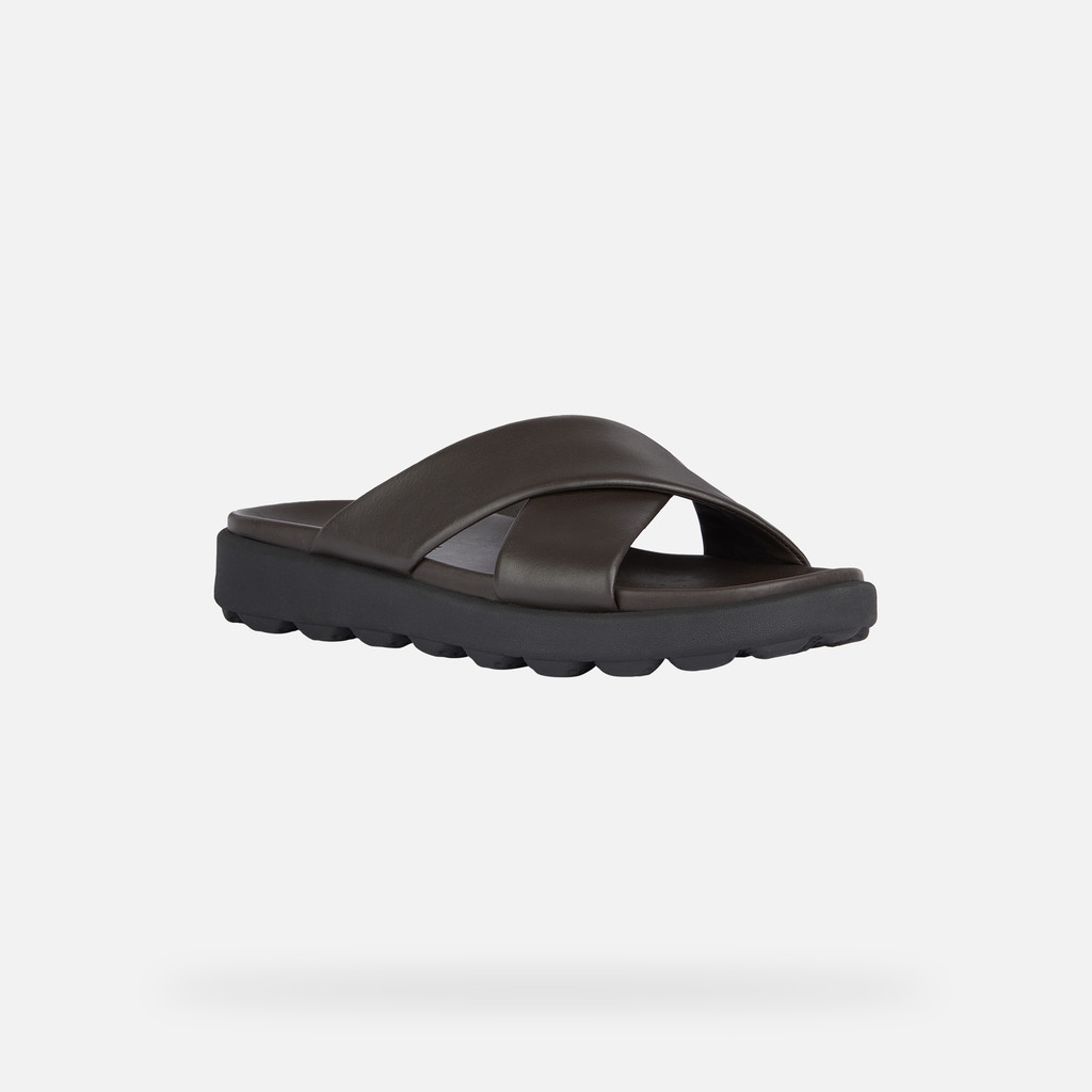 slides shoes SPHERICA EC6 MAN Dark Brown - image number 2 | GEOX