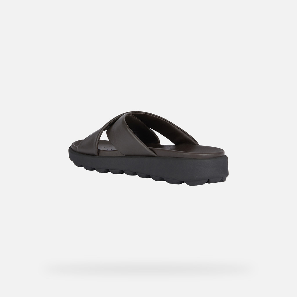slides shoes SPHERICA EC6 MAN Dark Brown - image number 3 | GEOX