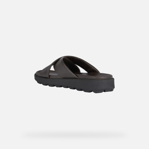 slides shoes SPHERICA EC6 MAN Dark Brown - image number 3 | GEOX