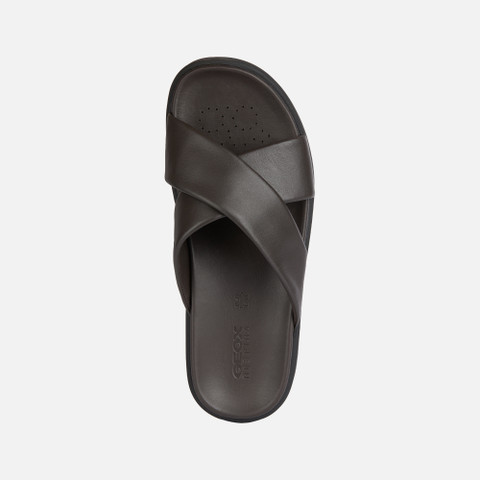slides shoes SPHERICA EC6 MAN Dark Brown - image number 5 | GEOX