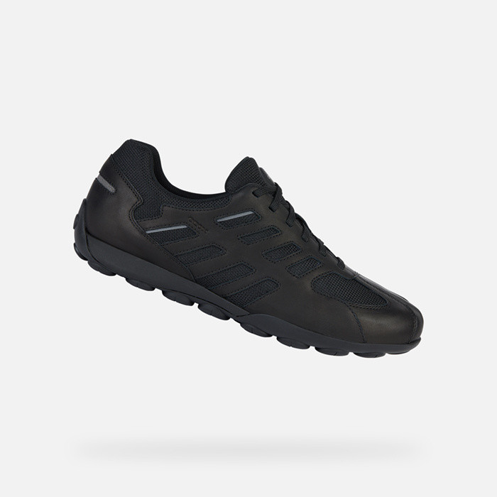Low top sneakers SNAKE 2.0 MAN Black | GEOX