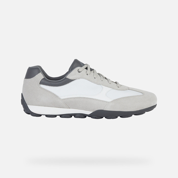 Low top sneakers SNAKE 2.0 MAN Light Grey/White | GEOX