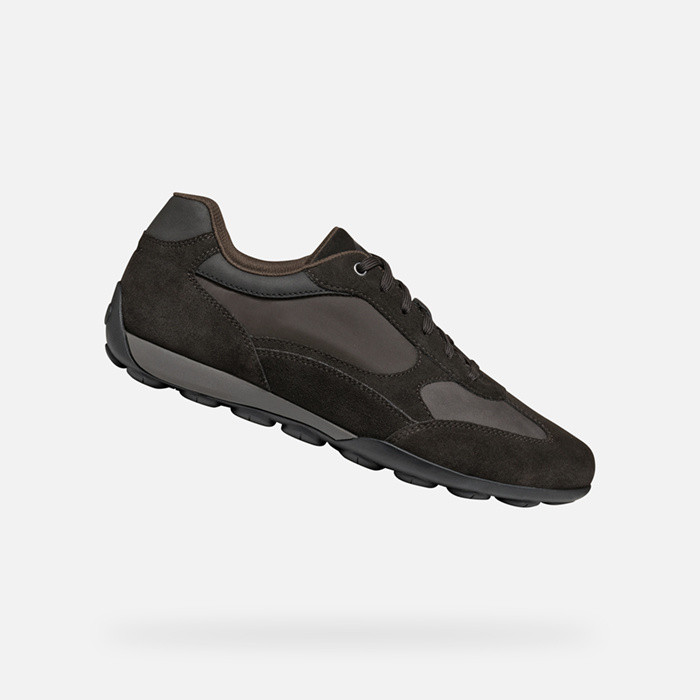 Low top sneakers SNAKE 2.0 MAN Dark Coffee | GEOX