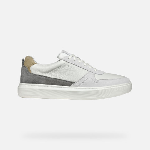 Low Top Sneakers DEIVEN MAN Off White/Anthracite - image number 1 | GEOX