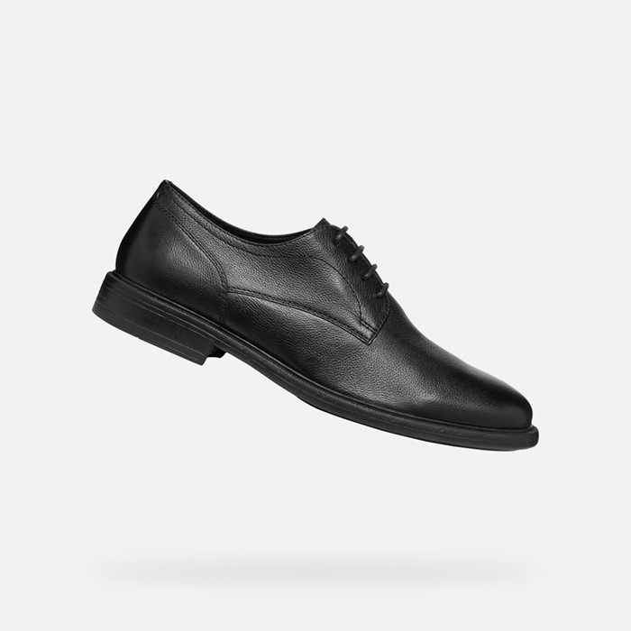 Leather shoes TERENCE MAN Black | GEOX