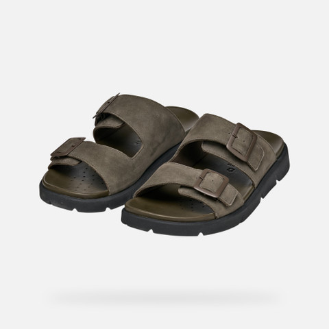 Slides shoes XAND 2S MAN Military - image number 8 | GEOX