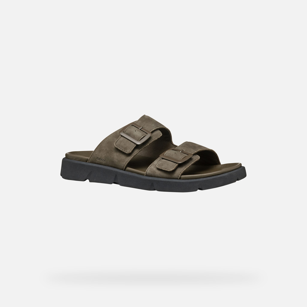 Slides shoes XAND 2S MAN Military - image number 3 | GEOX