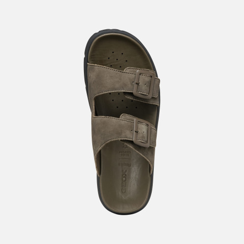 Slides shoes XAND 2S MAN Military - image number 6 | GEOX
