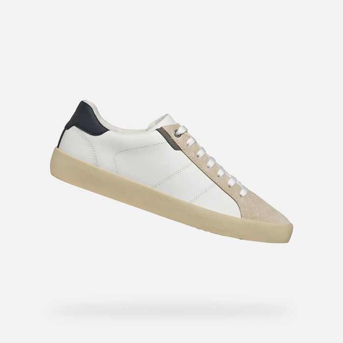 Low top sneakers AFFILE MAN White/Light Taupe | GEOX