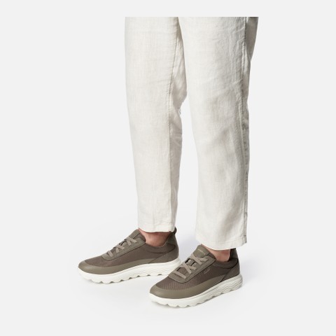 Niedrige Sneakers SPHERICA HERR Taupe - image number 1 | GEOX