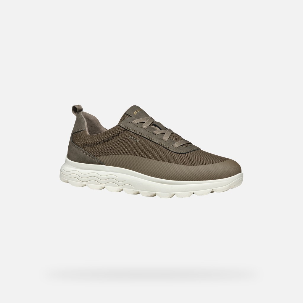 Niedrige Sneakers SPHERICA HERR Taupe - image number 3 | GEOX