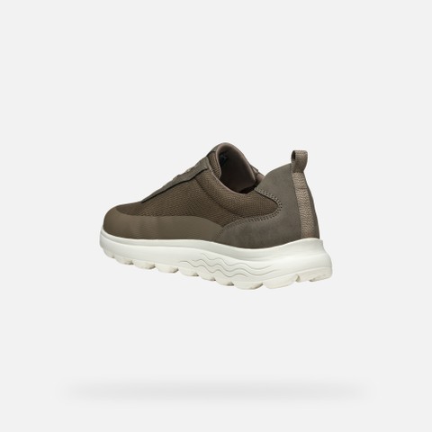 Niedrige Sneakers SPHERICA HERR Taupe - image number 4 | GEOX