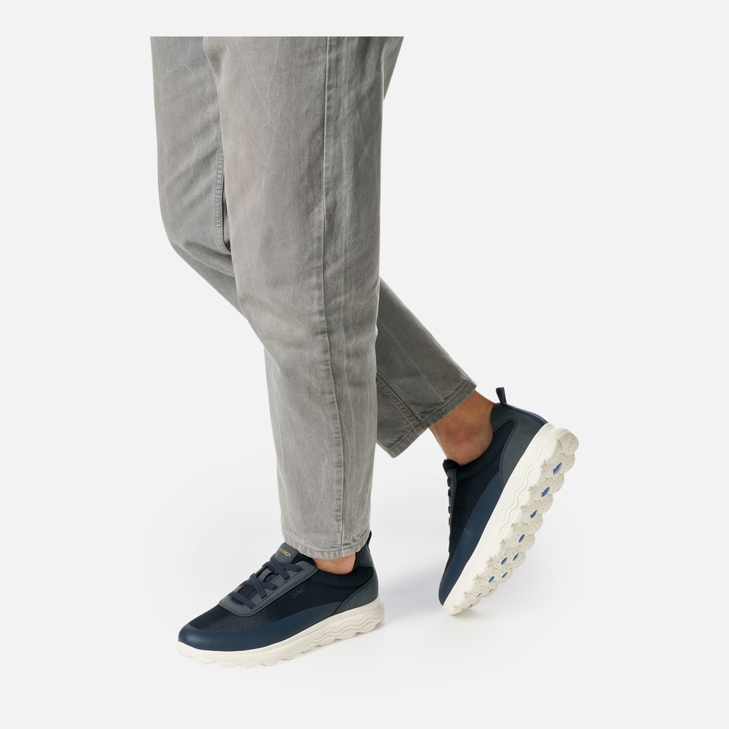 Low top sneakers SPHERICA MAN Navy - image number 1 | GEOX