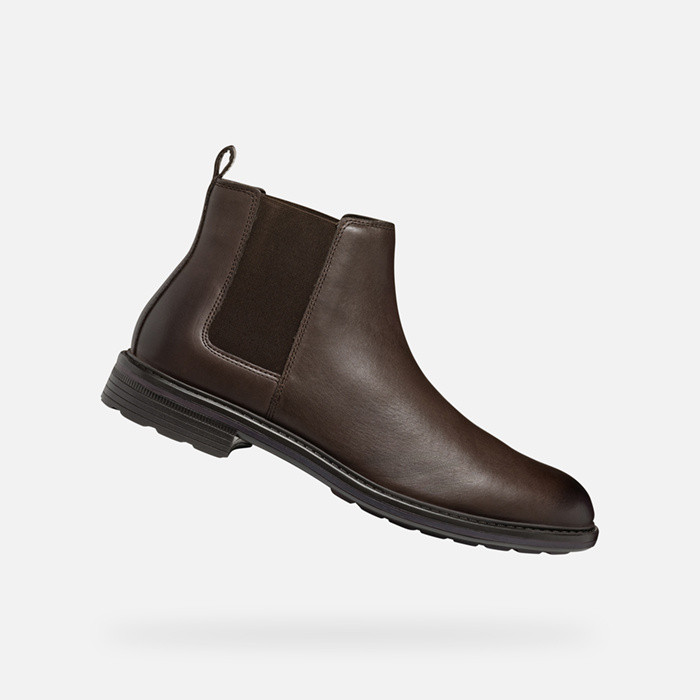 Chelsea boots WALK PLEASURE MAN Coffee | GEOX