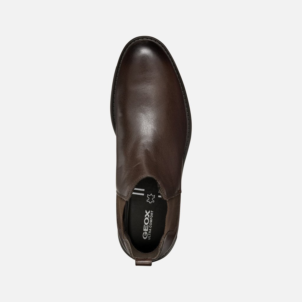 Geox WALK PLEASURE MAN Coffee Chelsea boots Geox