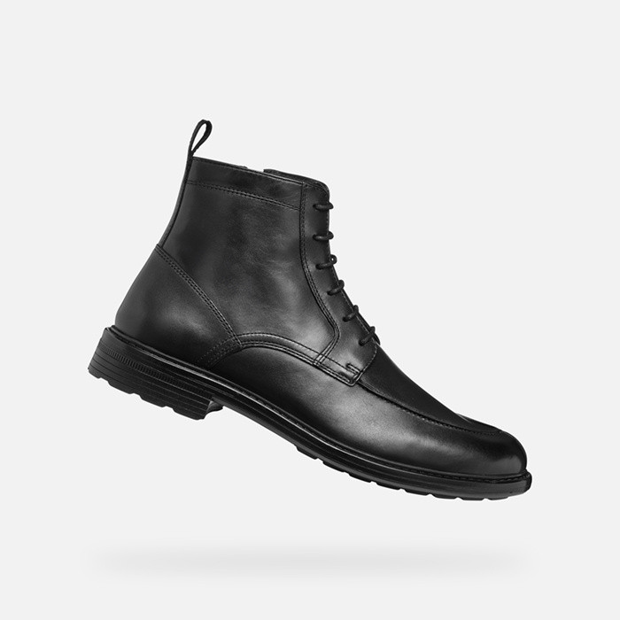 Ankle boots with laces WALK PLEASURE MAN Black | GEOX