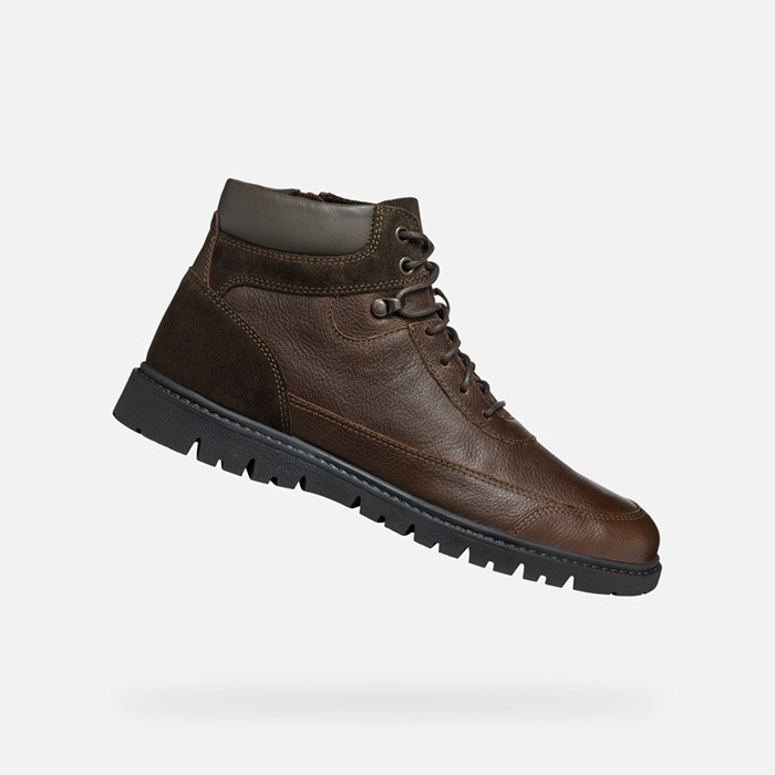 Mid calf boots GHIACCIAIO MAN Coffee | GEOX