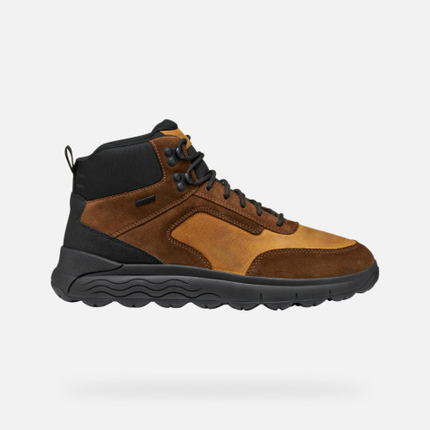 Waterproof boots SPHERICA 4X4 ABX MAN Cognac/Black - image number 1 | GEOX