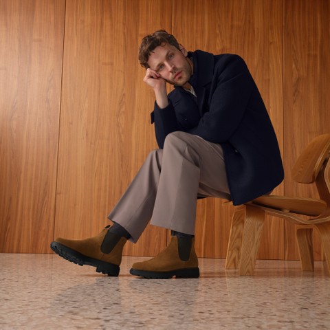 Bottines Chelsea SPHERICA EC7 HOMME Cognac - image number 8 | GEOX