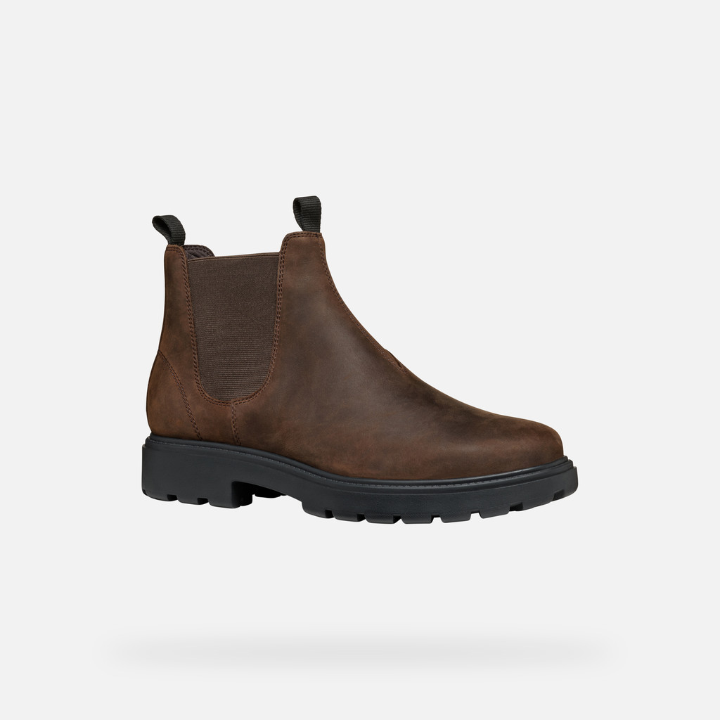 Geox® SPHERICA EC7 MAN: Coffee Chelsea boots | Geox