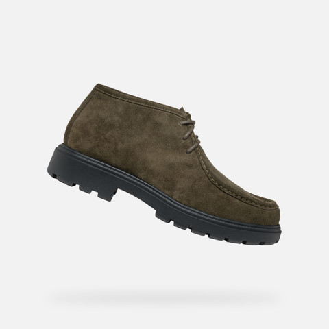 Geox SPHERICA EC7 MAN Military Suede shoes Geox