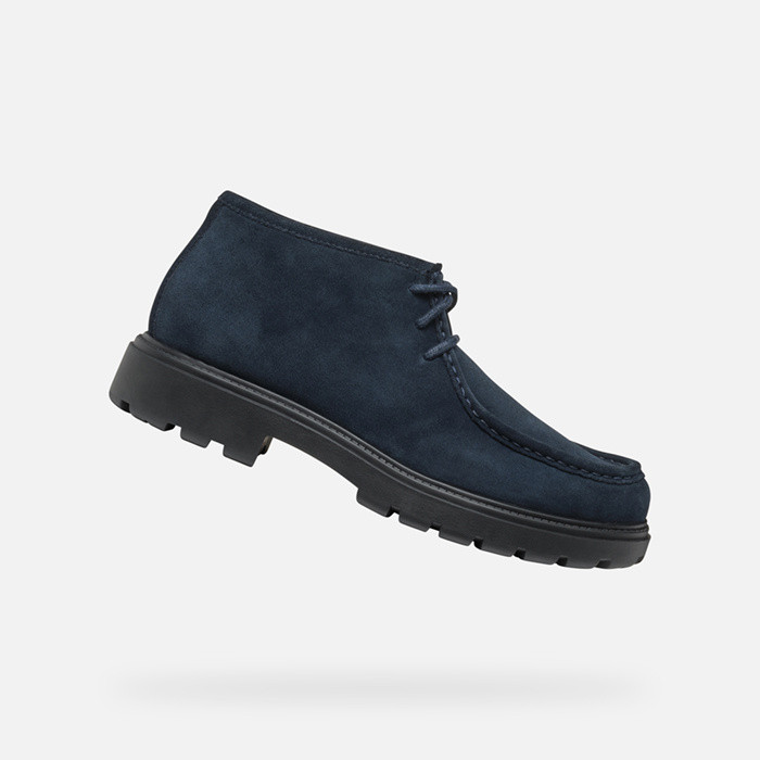 Zapatos de ante SPHERICA EC7 HOMBRE Azul marino | GEOX